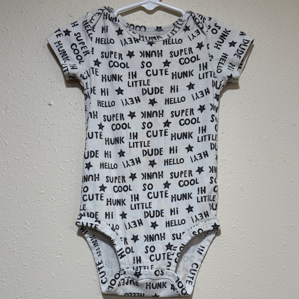 Little Dude Printed Kids Onesie 18 months